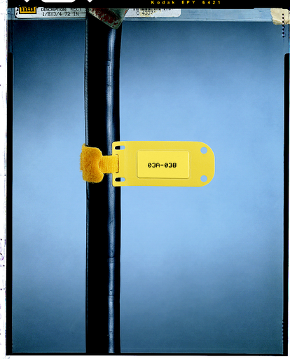 Product image for Panduit SLCT-3YL Self-Laminating Cable Marker Holder, 4"x.50", 25 pc/pk, Yellow