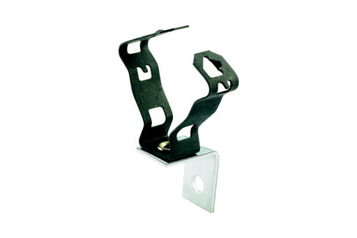 Product image for Panduit PFB812M Conduit clip for 1/2" - 3/4" conduit with angle bracket.