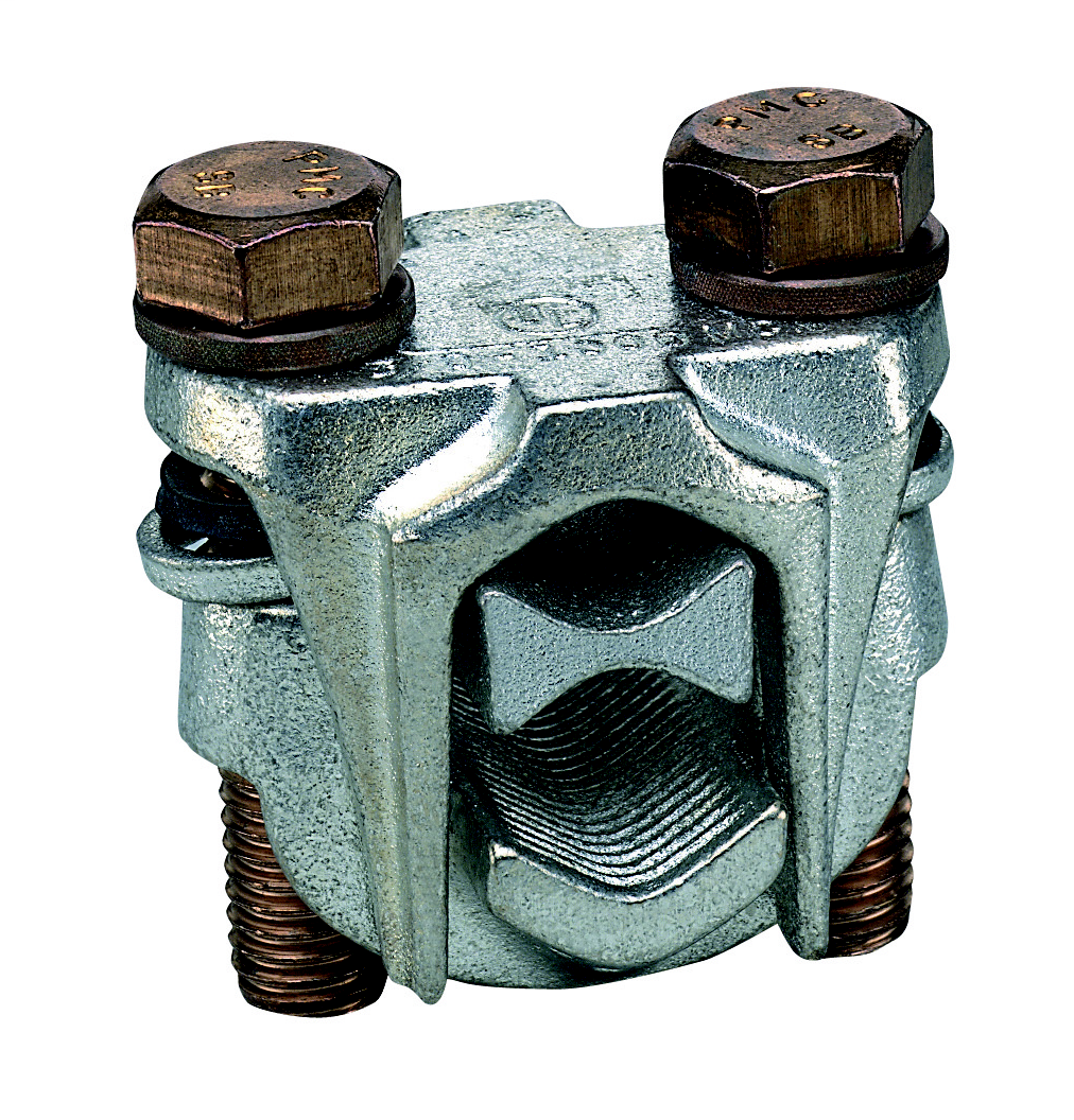 Panduit VTA-4-12 2 Bolt Connector, Bronze, Tin-Plated, 250 - 500 kcmil Run, 10 STR - 500 kcmil Tap Product image for Panduit VTA-4-12 2 Bolt Connector, Bronze, Tin-Plated, 250 - 500 kcmil Run, 10 STR - 500 kcmil Tap