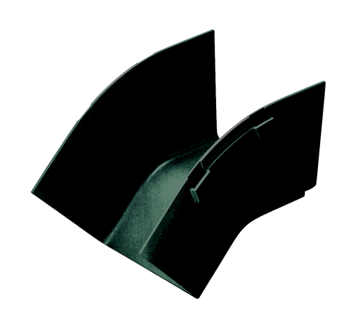 Product image for Panduit FROV454X4BL Fitting, Outside Verticalical 45o, 4" x 4" (100mm x 100mm), FiberRunner, Black