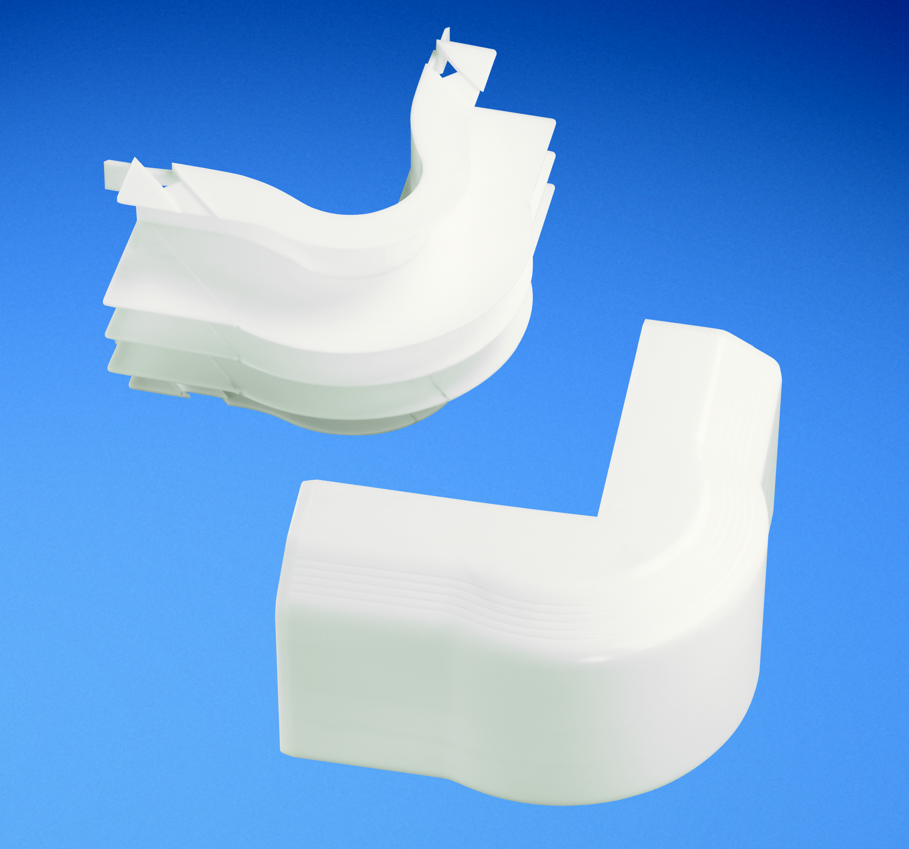 Product image for Panduit TGSOCEI Outside corner fitting - non-adjustable. Used to join sections of TG raceway at outside corners.