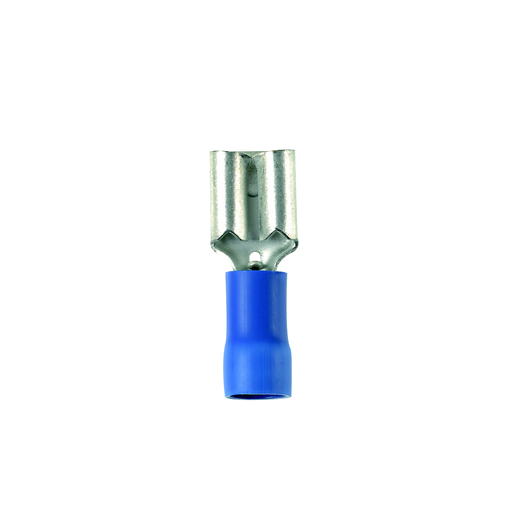 Product image for Panduit DVF14-188-C Female Disconnect, Vinyl Barrel Insulated, 16 - 14 AWG, .187 x .020 Tab Size, Funnel Entry