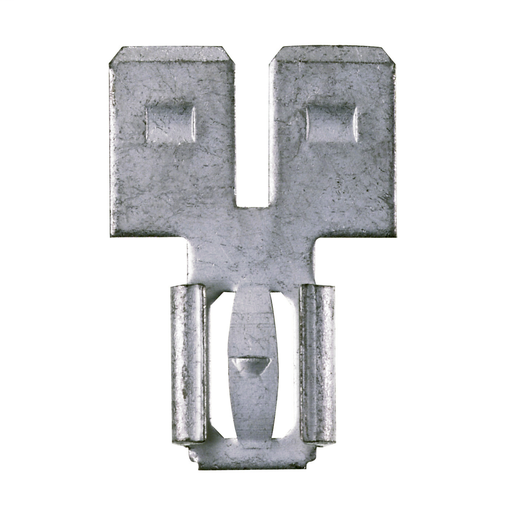 Product image for Panduit D-250A-M Disconnect Adapter, Non-Insulated, Couples Two Female and One Male Tab (all .250 x .032)