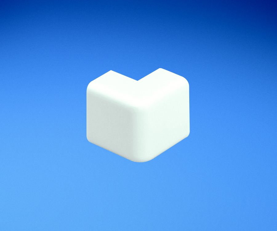 Product image for Panduit OCFC3EI-X LDS3 / LDPH3 Power Rated Outside Corner Fitting, Electric Ivory