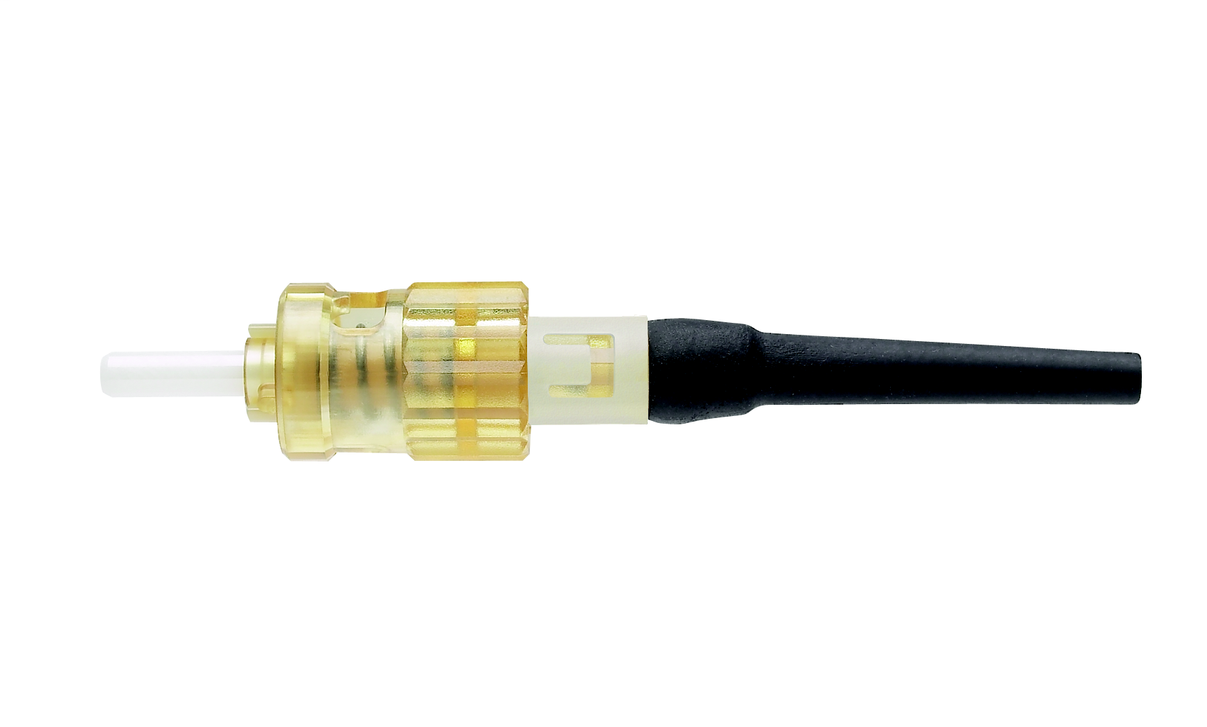 Product image for Panduit FSTMPC6EI ST 62.5/125?m composite ferrule multimode simplex connector, electric ivory boot