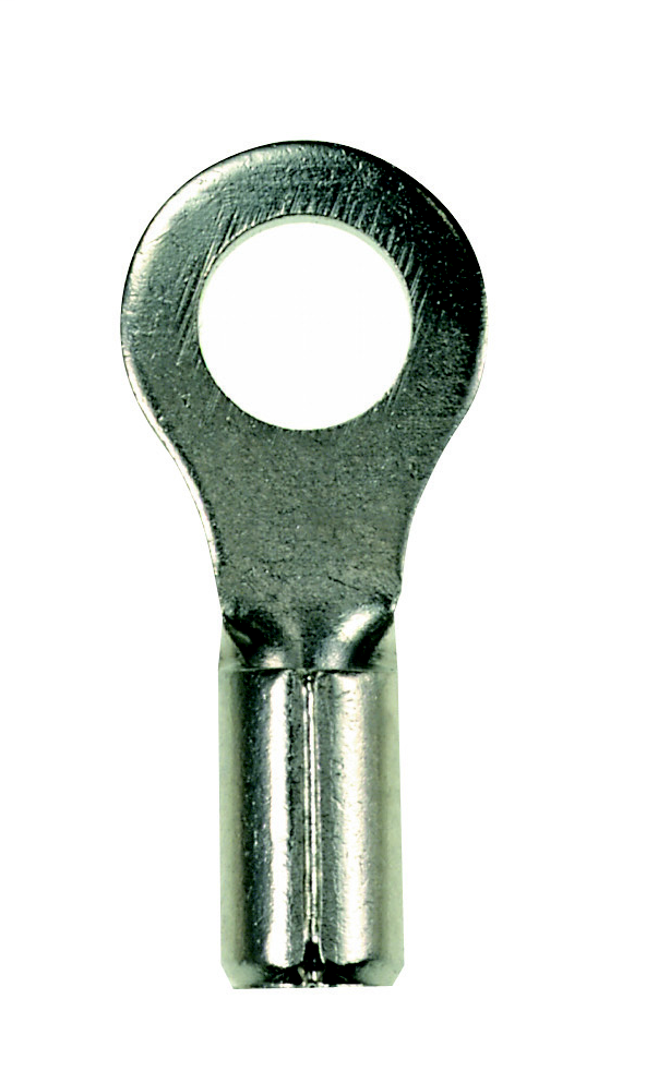 Product image for Panduit P10-6RHT6-D Ring Terminal, high temperature, Non-Insulated, 12 - 10 AWG, #6 stud size