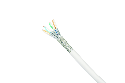 Product image for Panduit PSM6004BU-LED Copper Cable, Cat 6, 4-Pair, 22 AWG stranded, S/FTP, LSZH (IEC 60332-3), SHF1, Blackue, Euro Pallet, 500m/1640ft reel