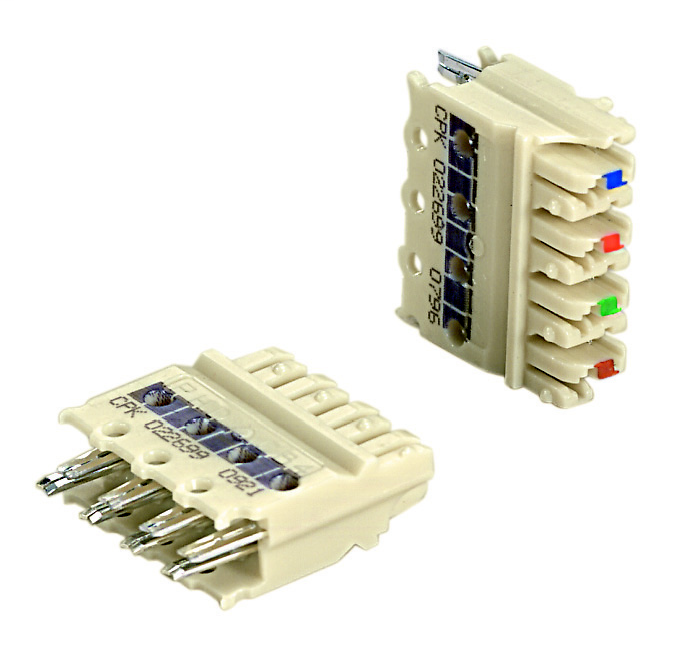 Product image for Panduit GPRC4-X Four pair retaining clip which provides added conductor retention and minimizes errors during MACs.