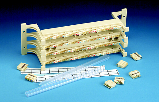 Product image for Panduit GPKBW144Y 144 Pair High Density Punchdown Termination Kit, Cat 6