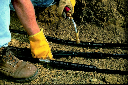 Product image for Panduit HST2.7-12-2Y Heat Shrink Thick Adhesive, 2.7"(68.6mm) Diameter, Black