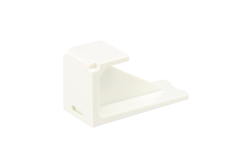 Product image for Panduit CMBIW-L Blackank Module, 1 Port, Off White, 50 Pack