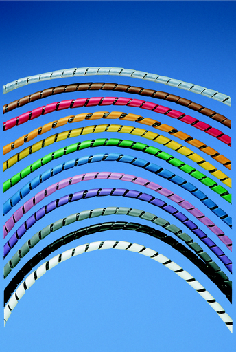 Product image for Panduit T62F-TL Spiral Wrap, .62" (15.8mm) x 250', Poly, Natural