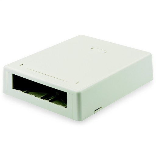 Product image for Panduit UICBX4IW-A Surface Mount Box, 4 Port, Ultimate ID, Off White