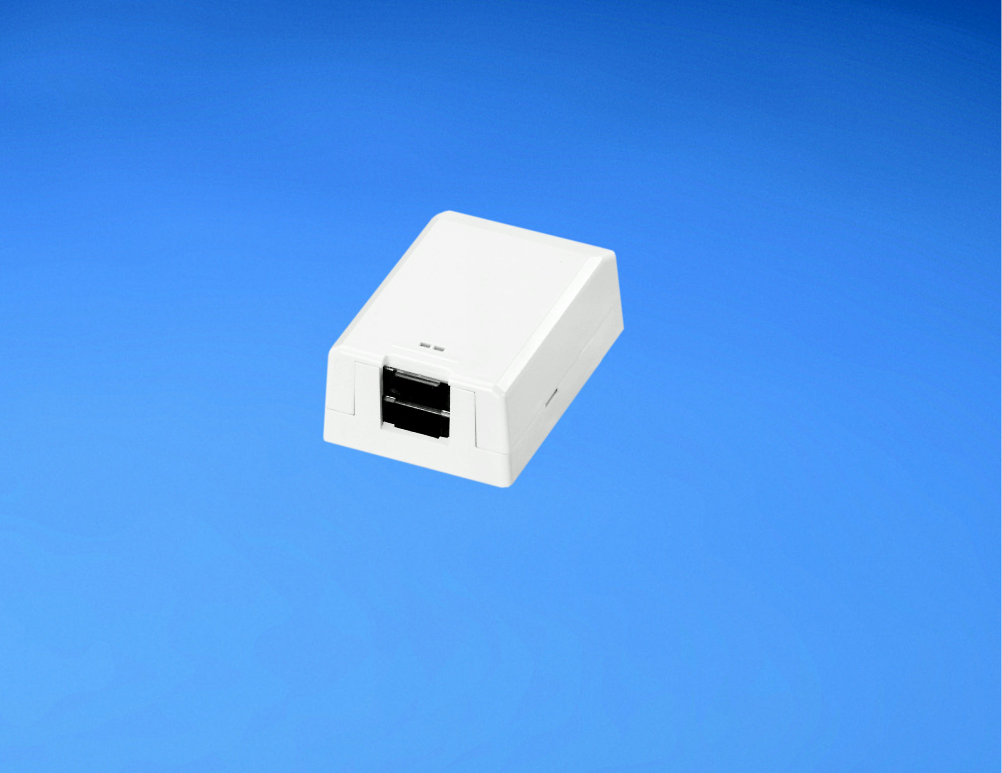 Product image for Panduit CBXS1IW-A Surface Mount Box, 1 Port, Shuttered, Off White
