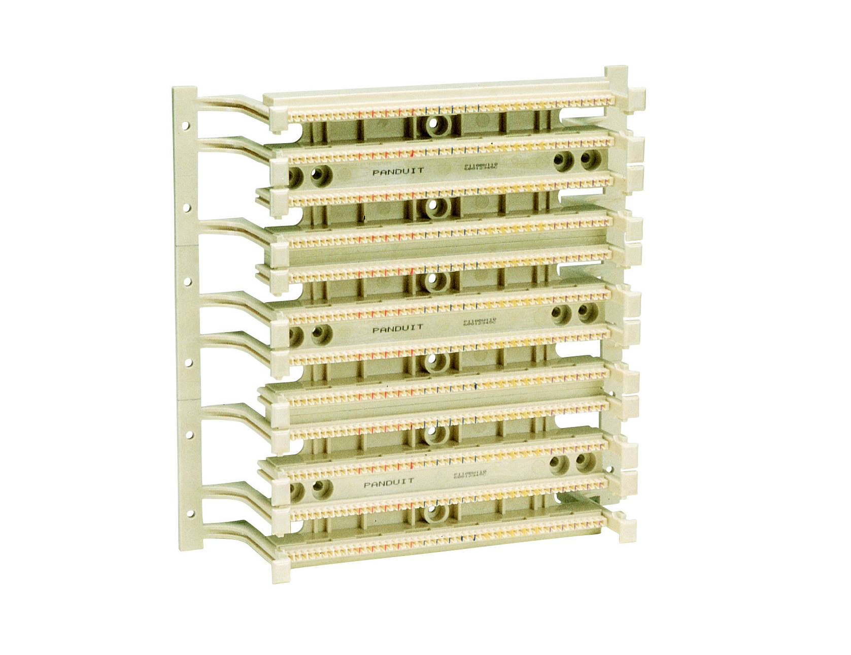 Product image for Panduit P110BW300-X Positions And Holds Utp Cable For Termination, 110 Connecting Blackocks, Legs Allow Cables To Be Routed Behind Bases.