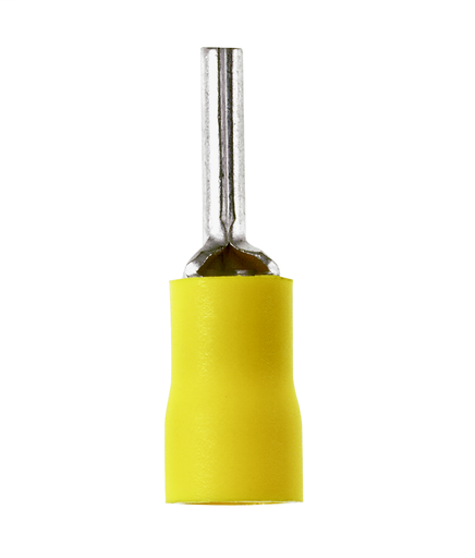 Product image for Panduit PV10-P55-DY 12-10 AWG Vinyl Insulated Pin Terminal