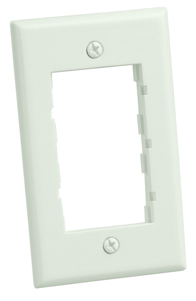 Product image for Panduit CBBL Faceplate Frame, Single Gang, Classic, Black