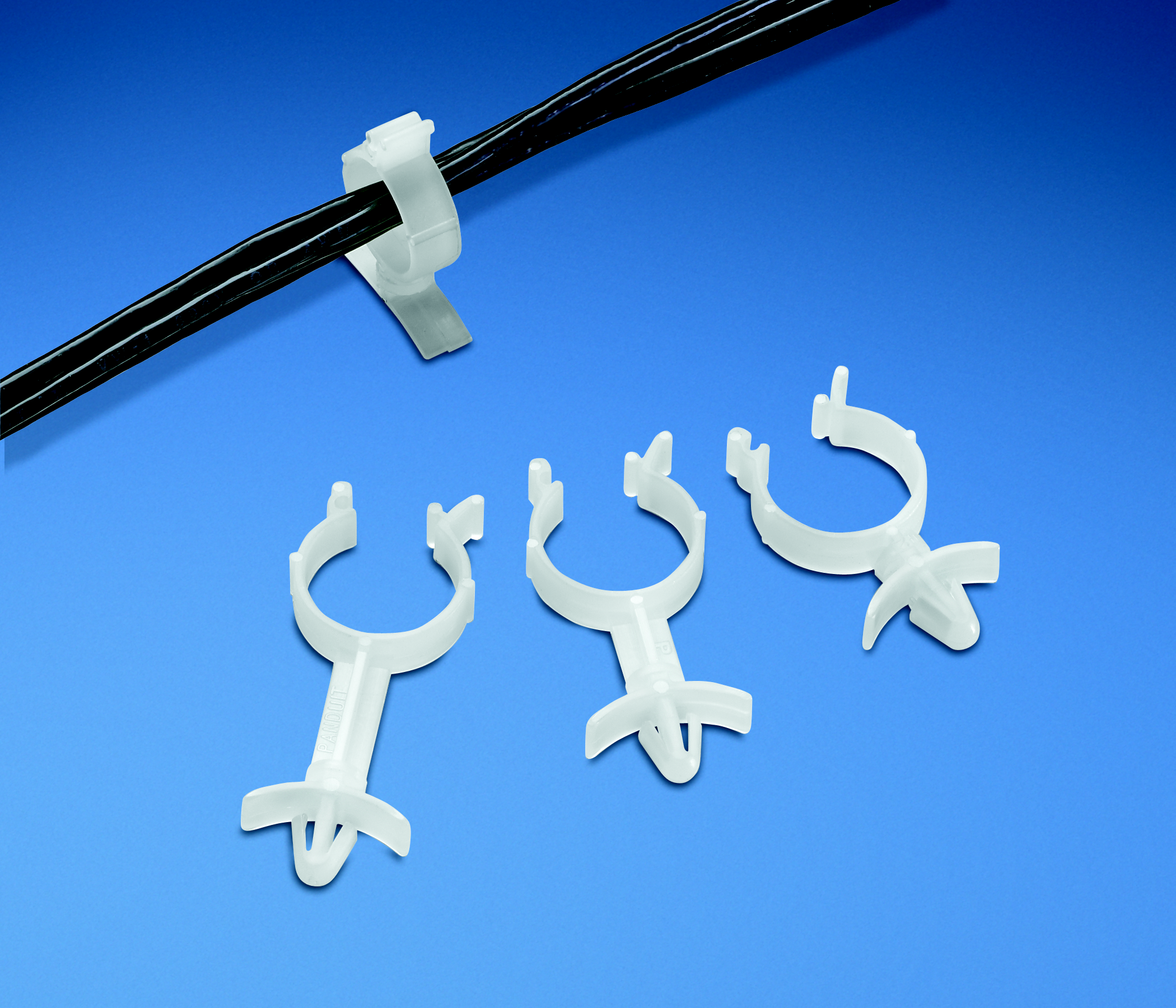 Product image for Panduit WS25-50-C Wire Standoff, Push Mount, .25" (6.4mm) Bundle, .50" (12.7mm) HT