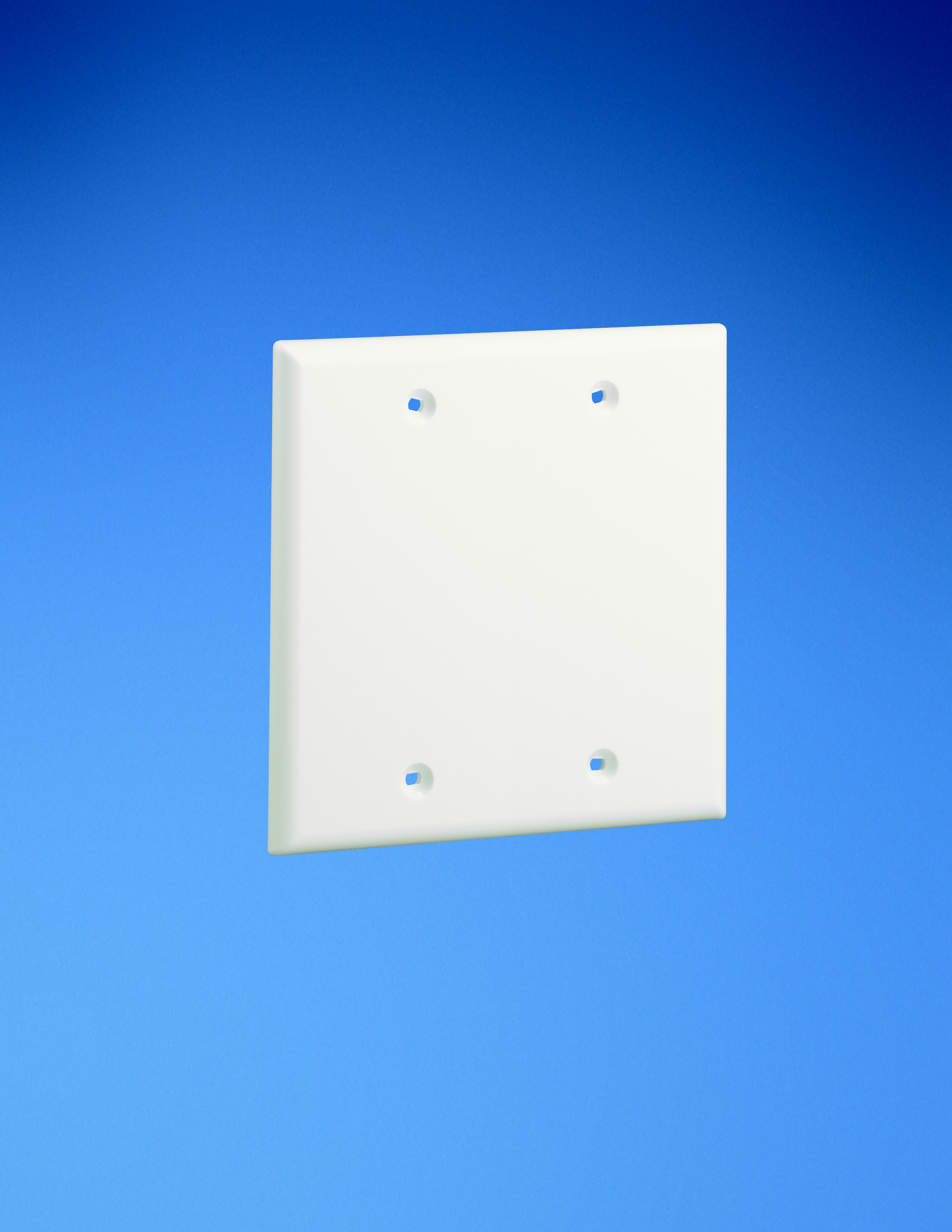 Product image for Panduit CPNEI-2G Screw-on Double Gang Blackank Cover Faceplate. Supplied With Four Mounting Screws.