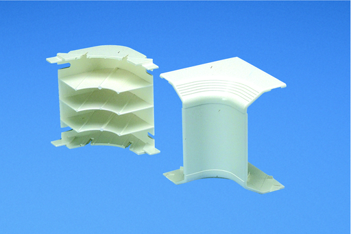 Product image for Panduit T70ICIG Inside corner fitting. Used to join sections of T-70 raceway at inside corners.