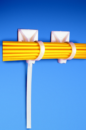 Product image for Panduit PLA2S-A-C Adh. Mount/Cable Tie Combo, 7.4" Lock Tie