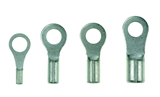 Product image for Panduit PM1-5R-C Metric Ring Terminal, Non-Insulated, 0.5 . 1.5mm Wire Range, M5 Stud Size