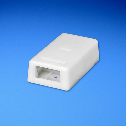 Product image for Panduit UICBX2WH-A Surface Mount Box, 2 Port, Ultimate ID, White