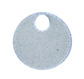 Product image for Panduit MT213D-Q316 Marker Tag, 316 SS, Circle, 1 Hole, 2.13" (54mm) x .015" (.38mm)
