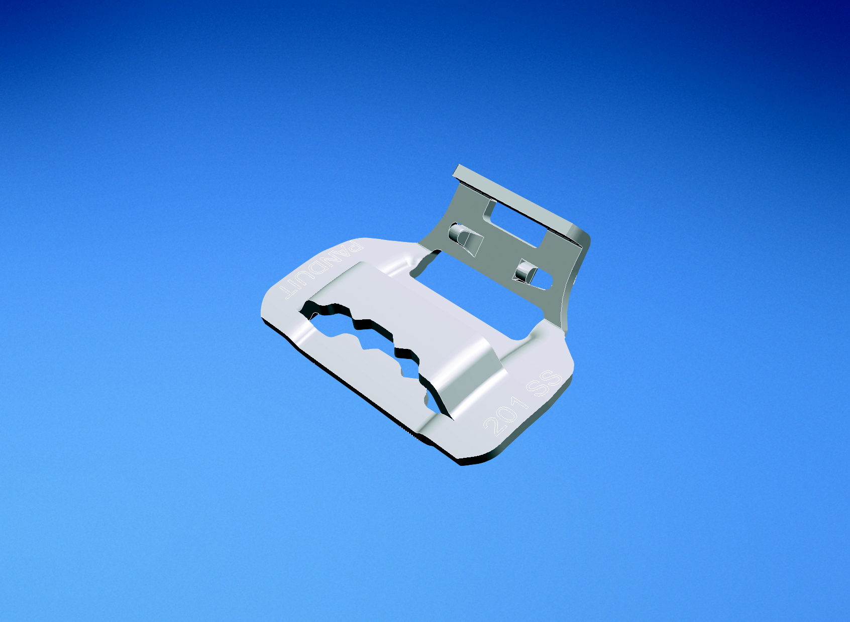 Product image for Panduit MSBW75-C2 MS Buckle, 201 SS, 0.75" ( 19.05mm) Wd Strapping