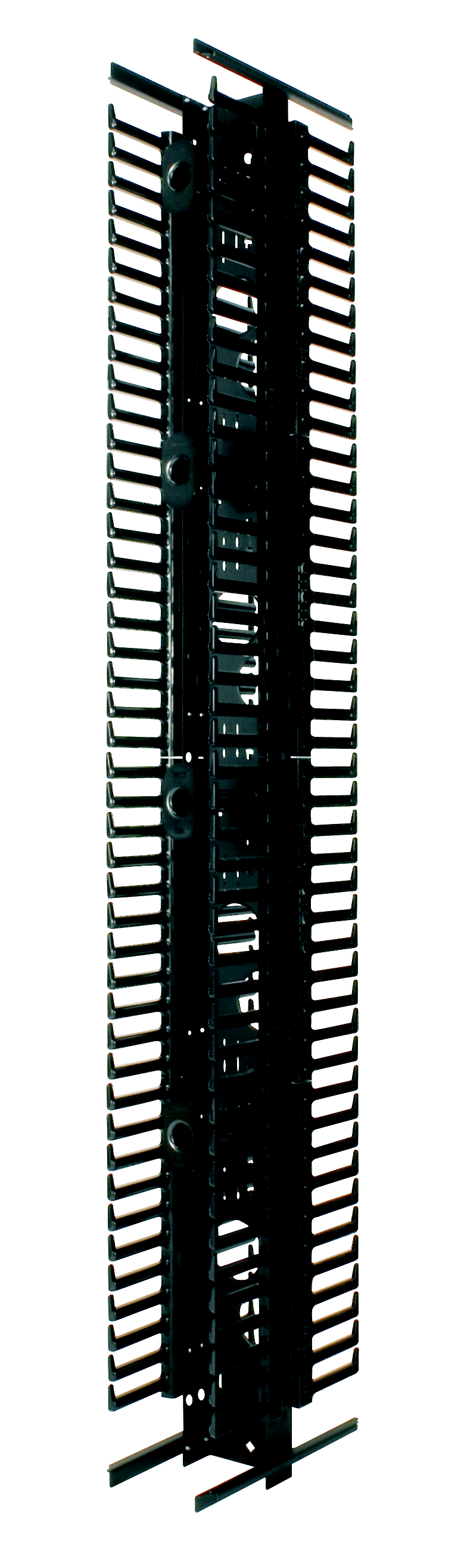Product image for Panduit PRV12 45RU 12" wide PatchRunner™ Verticalical Cable Manager, dual sided, includes four PRSP7 slack spools