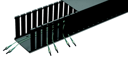 Product image for Panduit E2X2LG6 Channel, Slotted Wall, 2" x 2" (50mm x 50mm), 6', Fiber-Duct, LG