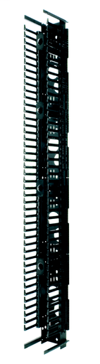 Product image for Panduit PRVF8 45RU 8" Wide PatchRunner&trade; Verticalical Cable Manager, single sided, includes four PRSP7 slack spools