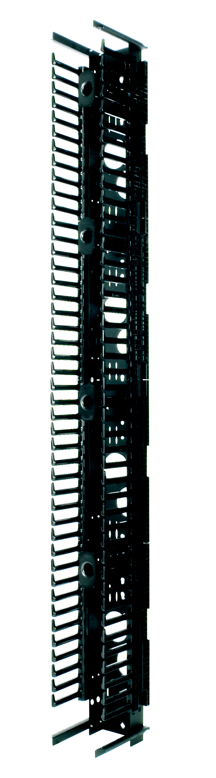 Product image for Panduit PRVF10 45RU 10" Wide PatchRunner™ Verticalical Cable Manager, single sided, includes four PRSP7 slack spools