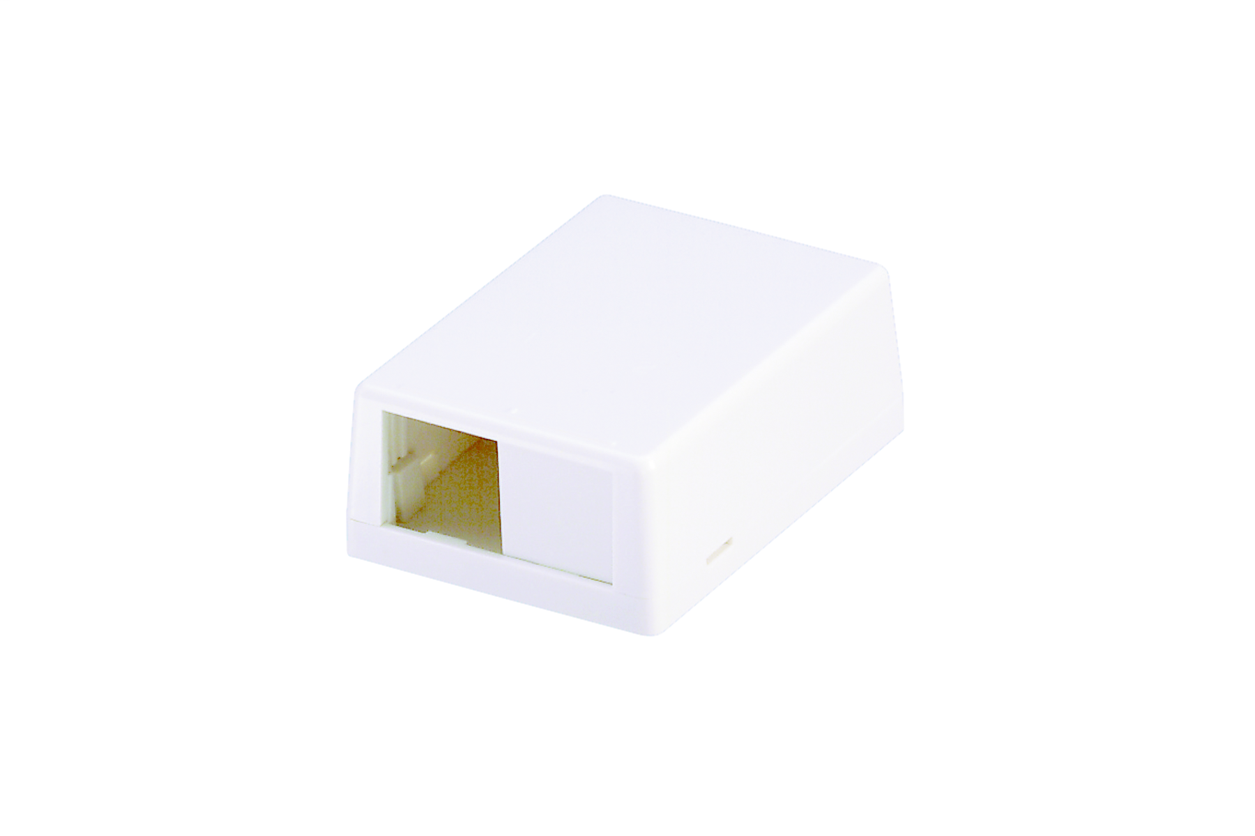 Panduit CBXJ2WH-A Surface Mount Box, 2 Port, White Product image for Panduit CBXJ2WH-A Surface Mount Box, 2 Port, White