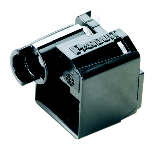 Product image for Panduit PSL-DCPLR-BL Recessed Lock-in Device, Ten Devices (Black) and One Tool (Black)