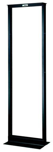 Product image for Panduit CMR19X96 19" EIA Rack, Aluminum. Dimensions: 96.1"H x 20.3"W x 3.0"D (2441mm x 514mm x 76mm).
