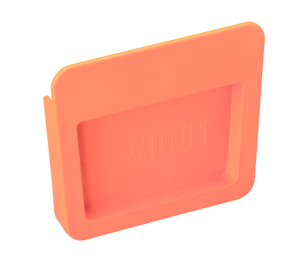 Product image for Panduit FREC4X4OR Fitting, End Cap, 4" x 4" (100mm x 100mm), FiberRunner, Orangeange