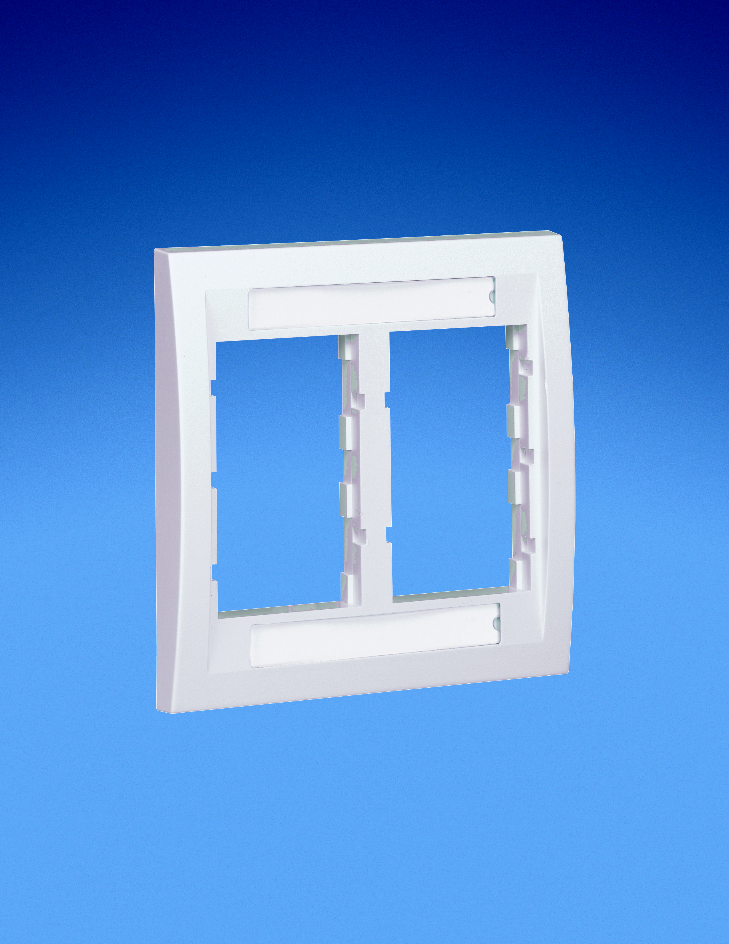 Product image for Panduit CBEEI-2GY Faceplate Frame, Double Gang, Executive, Electric Ivory