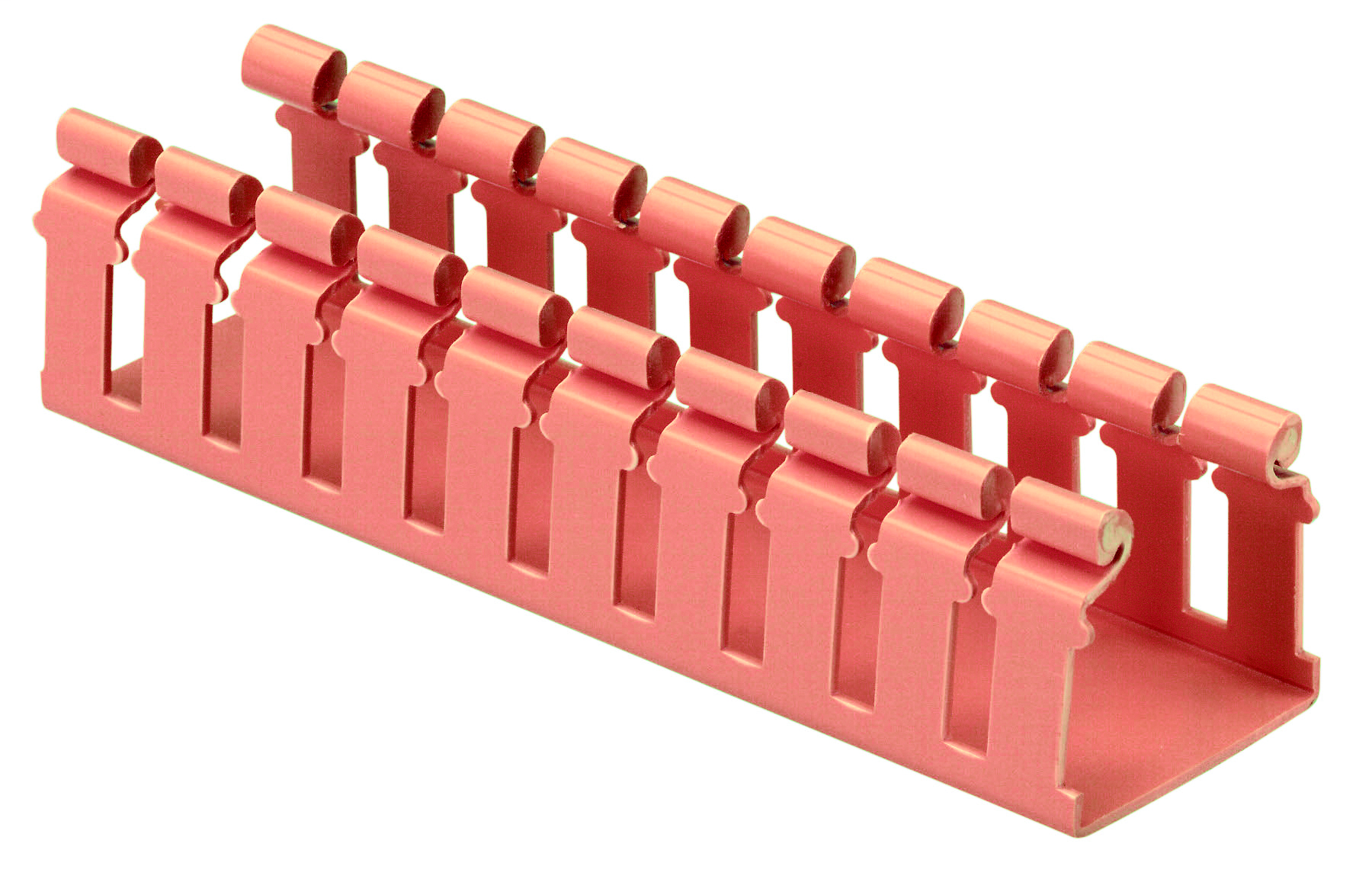 Panduit H2X2OR6 Channel, Hinged, Slotted Wall, 2" x 2" (50mm x 50mm), 6', FiberRunner, Orange Product image for Panduit H2X2OR6 Channel, Hinged, Slotted Wall, 2" x 2" (50mm x 50mm), 6', FiberRunner, Orange