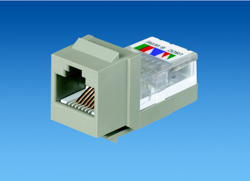 Product image for Panduit NK366UMIWY NK 6-position/6-wire, USOC, Cat 3 leadframe jack module - Off White