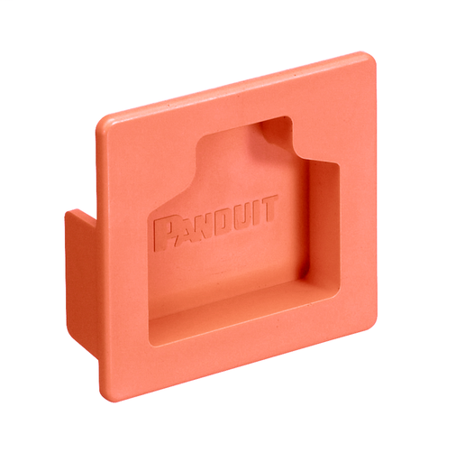 Product image for Panduit FHDEC2X2OR Fitting, End Cap, 2" x 2" (50mm x 50mm), FiberRunner, Orange