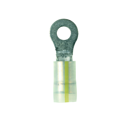 Product image for Panduit PK10-56R-L Ring Terminal, KYNAR insulated, 12 - 10 AWG, 5/16" stud size