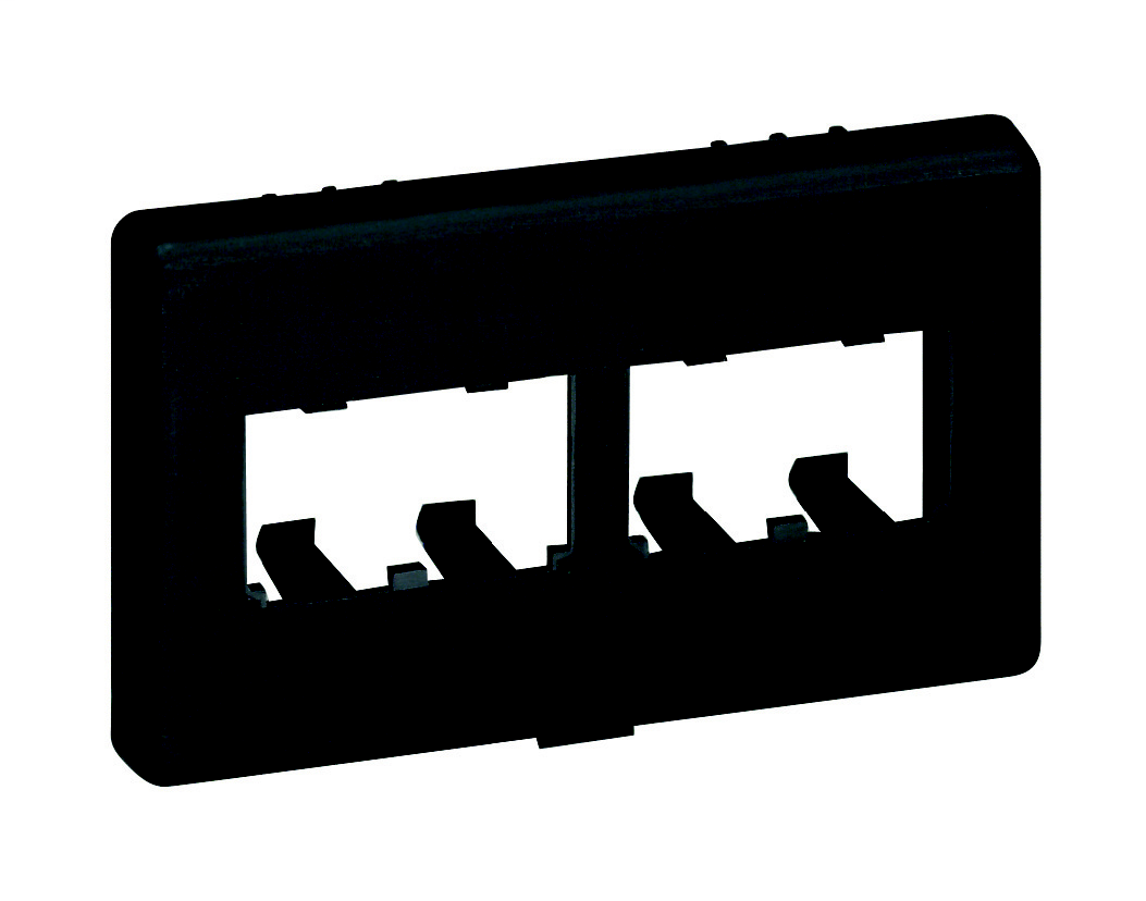 Product image for Panduit CFFPHM4EI Furniture Faceplate, 4 Port, Herman Miller, Electric Ivory