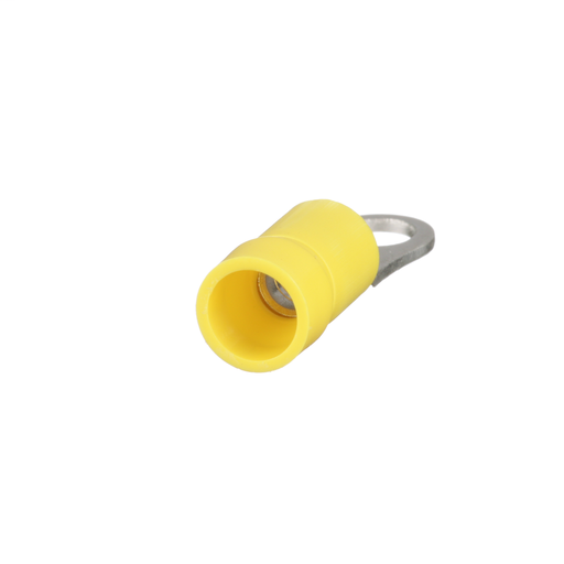 200 PACK 12-10 GAUGE VINYL 5//16/" YELLOW RING TERMINALS WIRE CONNECTORS