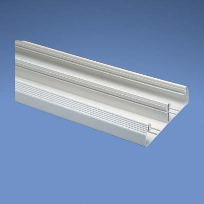 Pan-Way Twin 70 Power Rated Multi-Channel Raceway Base, Length 10 Feet, Color Electric Ivory, Material PVC, Packaging 10