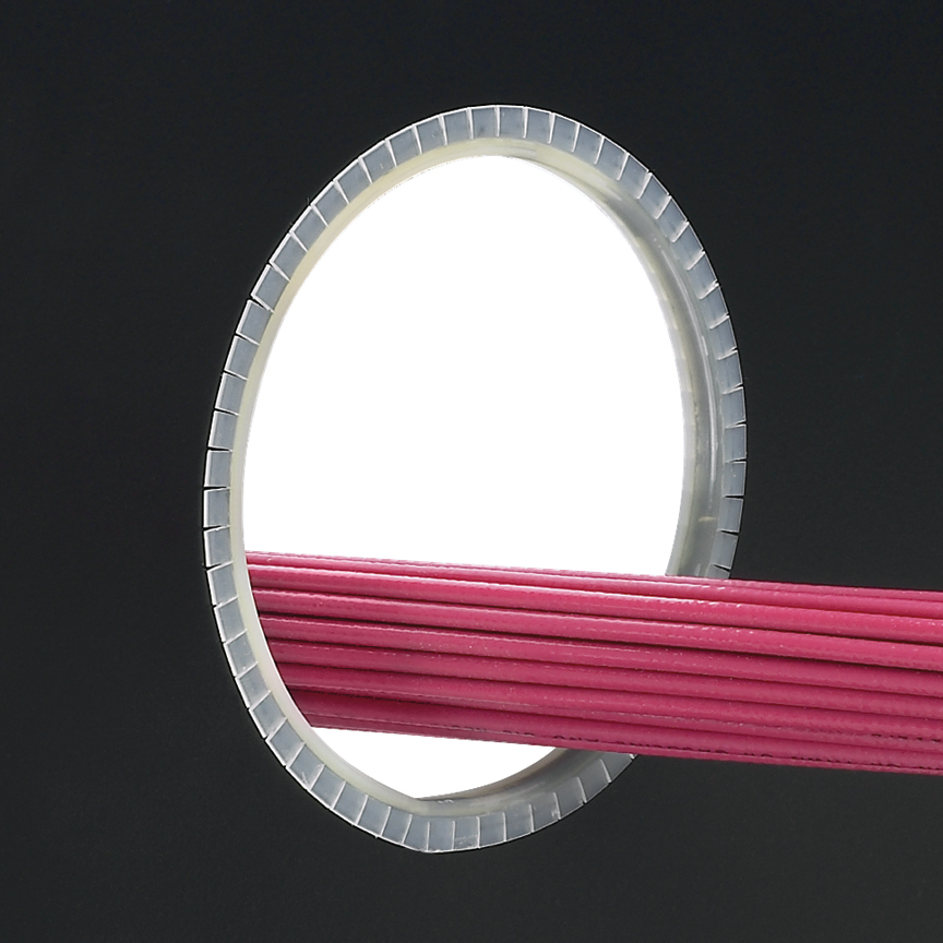 Grommet Edging, 100 Feet Length, Material Polyethylene, Color Natural, Product Type - Slotted Grommet Edging, Temperature Range -40 to 122 Degrees Fahrenheit (-40 to 50 Degrees Celsius), Flammability Rating HB, Panel Thickness Range 0.036 Inch to 0.062 In
