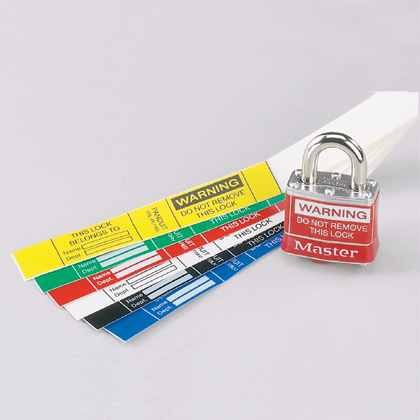 Label for PSL-6 Padlock PSL-PL1REDY