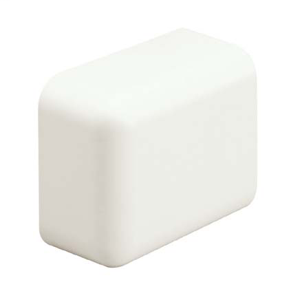 Pan-Way LD3 Low Voltage End Cap Fitting, Color White, Low Voltage Fittings, Material ABS, Packaging 20