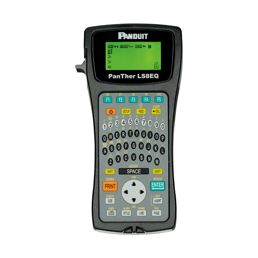 QWERTY LS8E hand-held printer.