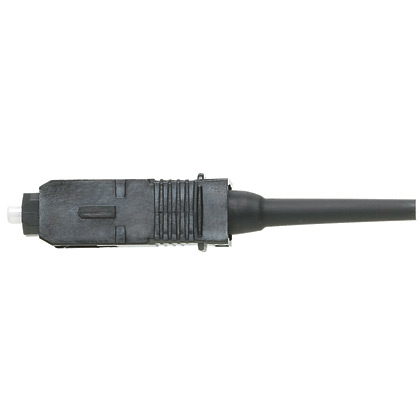 Product image for Panduit FSCMPC6BL SC 62.5/125m Composite Ferrule Multimode Simplex Connector For 900m Tight-buffered Fiber Installation, Black Boot